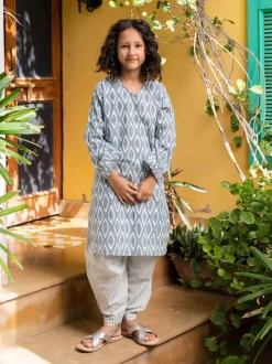 Set of 2 - Sparkles Cotton Kurta and Salwar