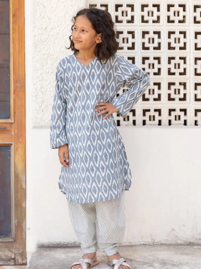 Set of 2 - Sparkles Cotton Kurta and Salwar