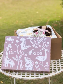 Set of 6 - Summer Day Hand Block Printed Bedding Set with Gift Box