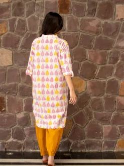 Set of 2 - Suvarna Cotton Kurta With Pants