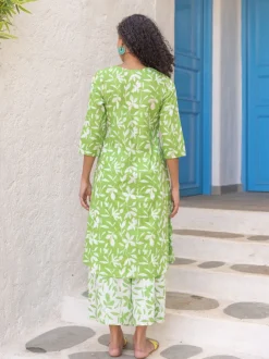 Set of 2 - Suzume Long Kurta and Pants Set
