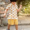 Set of 2 - Tiger Land Organic Cotton Shirt & Shorts
