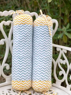Set of 2 - Tiny Tales Hand Block Printed Baby Bolster