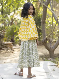 Set of 2 - Titli Organic Cotton Poncho Top and Skirt