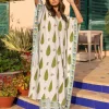 Set of 2 - Tuscan Cypress Kaftan Kurta and Palazzo
