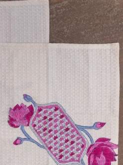 Set of 2 - Vriddhi Block Printed Face Towels