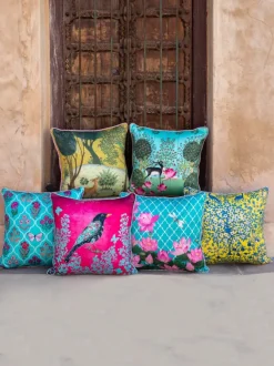 Set of 6 - Vrindavan Cushion Covers - 16 Inch