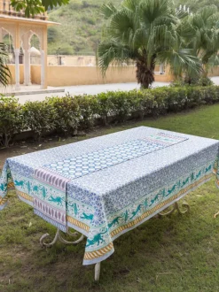 Shaurya Block Printed Cotton Table Cover