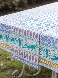 Shaurya Block Printed Cotton Table Runner