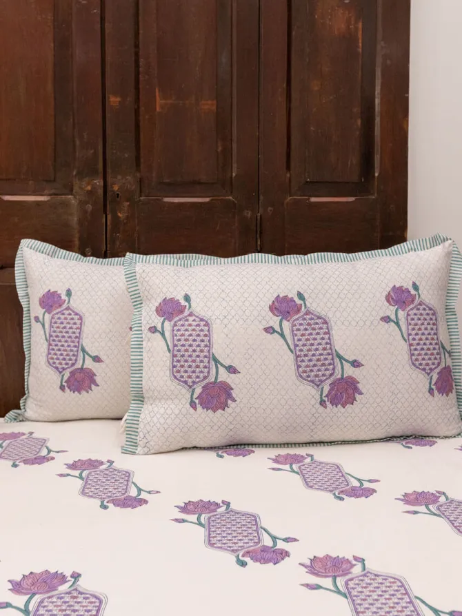Shuchi Hand Block Printed Cotton Bed Sheet
