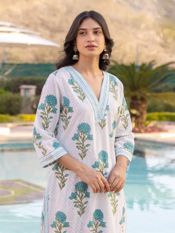 Shyam Block Printed Cotton Kurta
