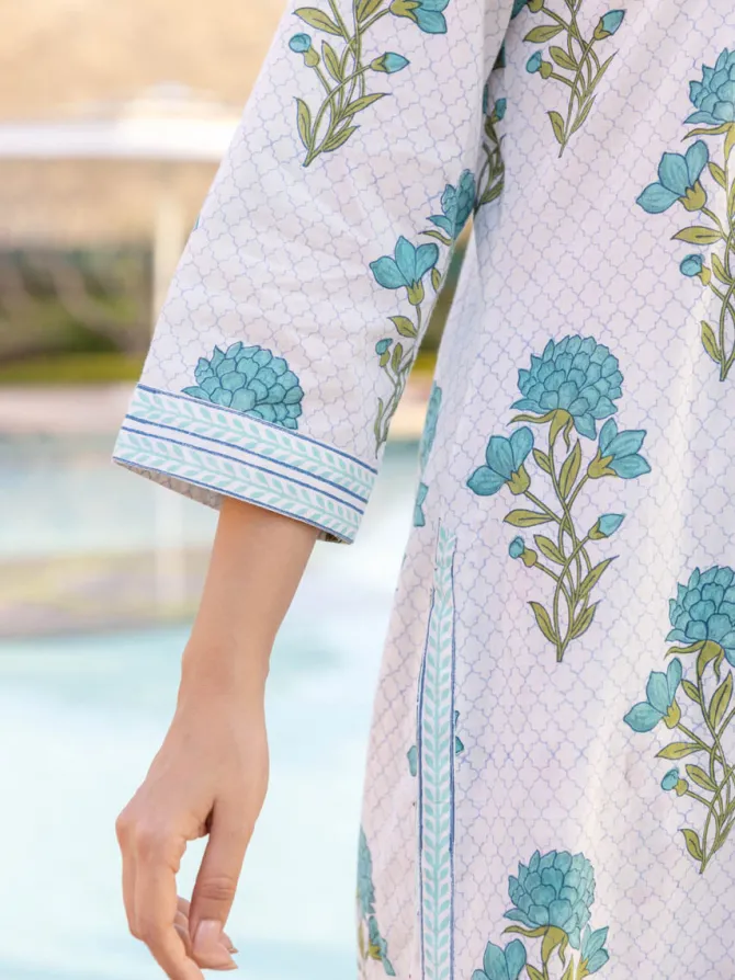 Shyam Block Printed Cotton Kurta