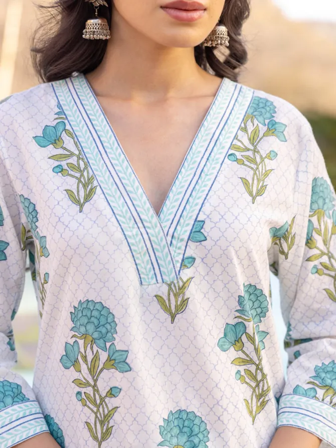 Shyam Block Printed Cotton Kurta
