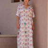 Sicily Hand Block Printed Cotton Kaftan