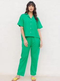 Sienna Solid Green Co-ord Set