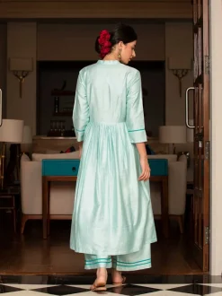 Sifar A-Line Silk Long Kurta