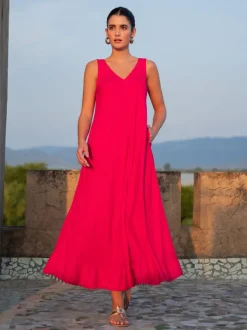 Sirocco Twill Maxi Dress