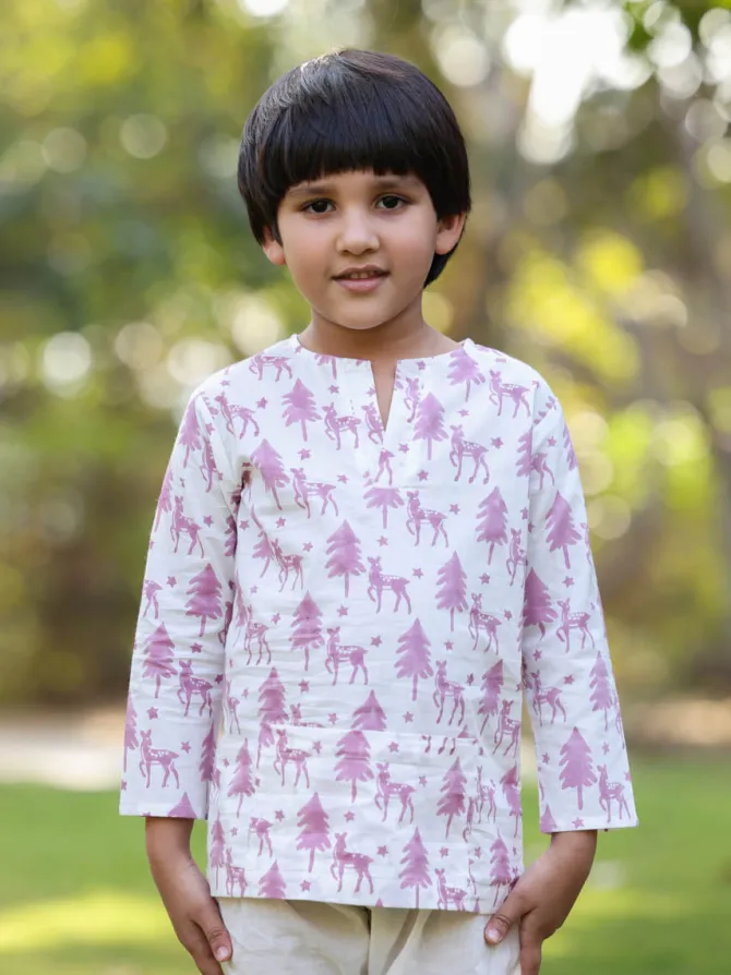 Snowberry Organic Cotton Short Kurta