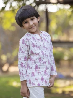 Snowberry Organic Cotton Short Kurta