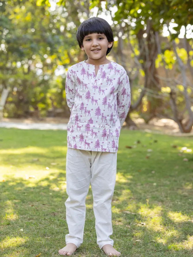 Snowberry Organic Cotton Short Kurta