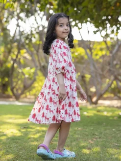 Snowy Elves Organic Cotton Dress