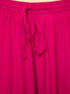 Solid Fuscia Pink Modal Palazzo Pants