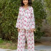 Splash Organic Cotton Block Printed Pyjama Set