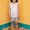Spring Bloom Organic Cotton Top & Shorts Set