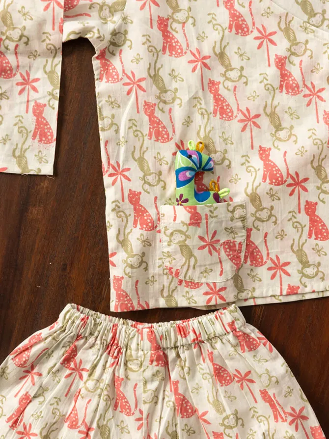 Sprouts Organic Cotton Angrakha Set