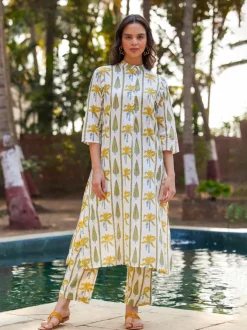 Stella Block Printed Cotton Kurta