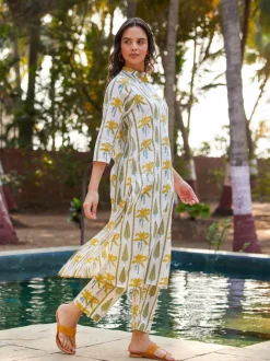 Stella Block Printed Cotton Kurta