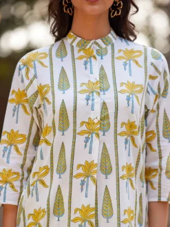 Stella Block Printed Cotton Kurta