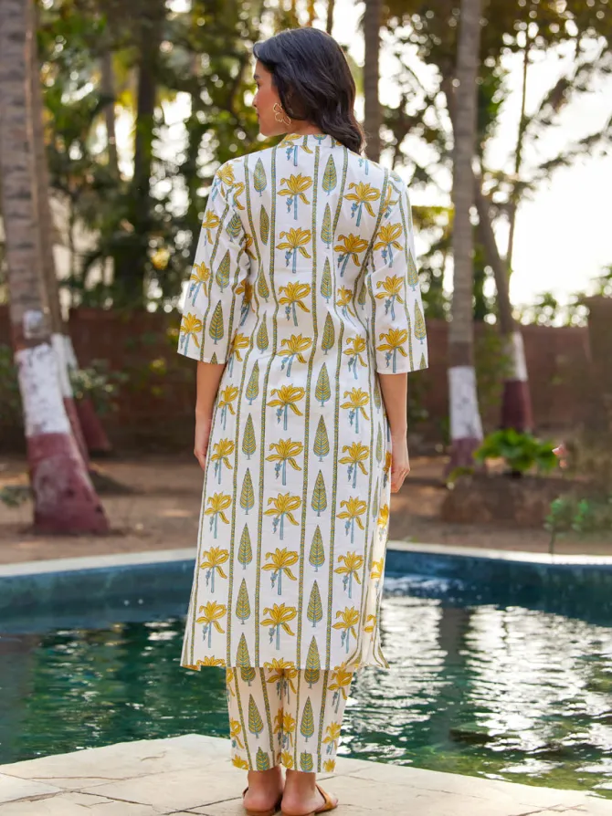 Stella Block Printed Cotton Kurta