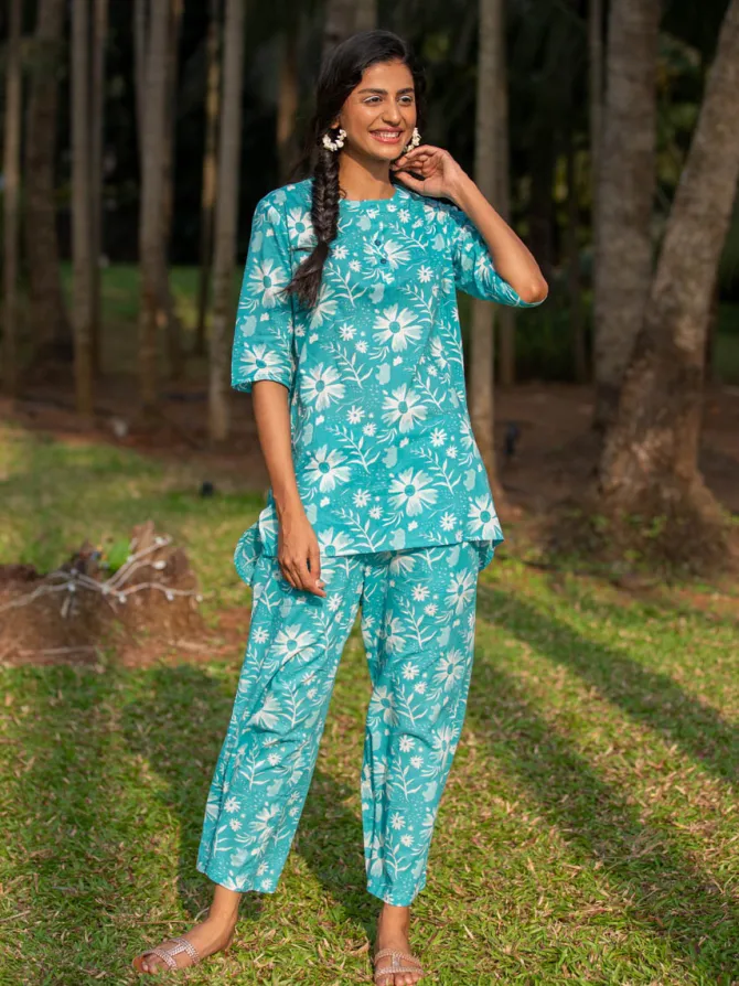 Summer Bloom Cotton Co-ord Set
