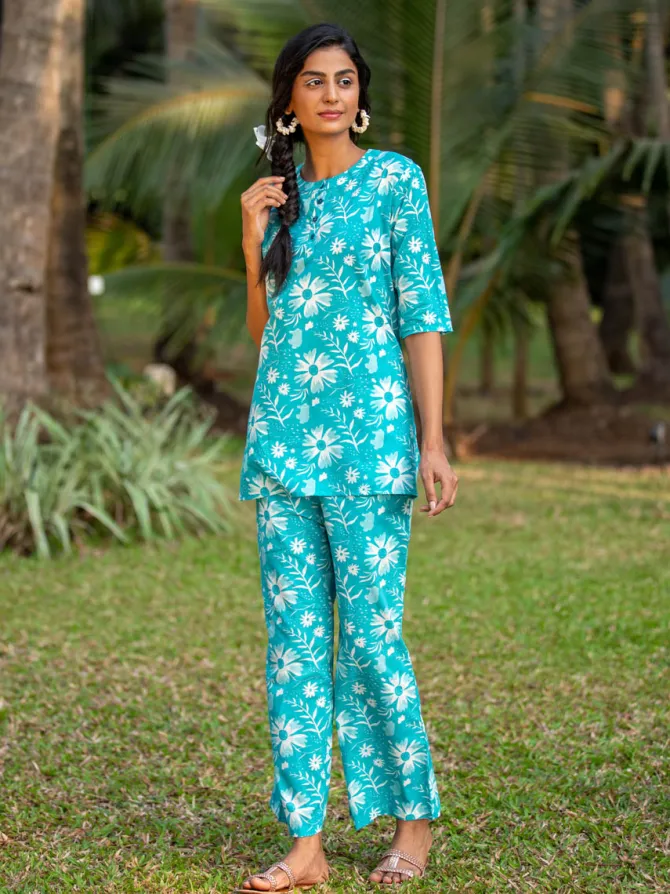Summer Bloom Cotton Co-ord Set