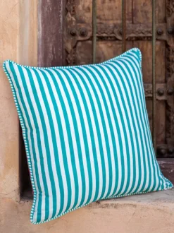 Sunheri Chidiya Cotton Cushion Cover - 16 Inch
