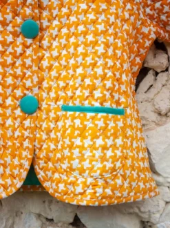 Sunrise Superstar Yellow Organic Cotton Quilted Tea Cup Jacket