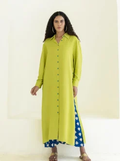 Sunset Long Shirt Dress