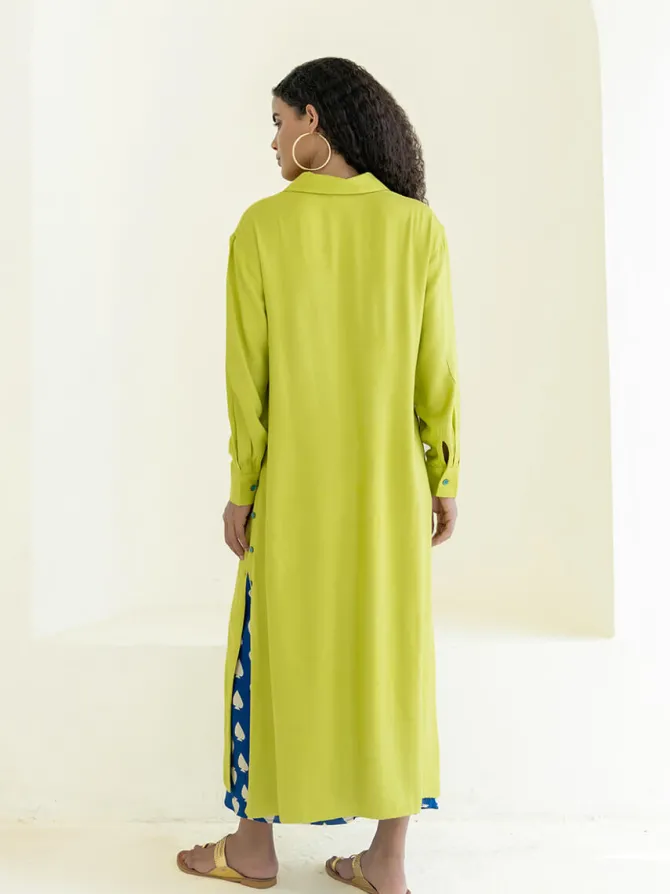 Sunset Long Shirt Dress