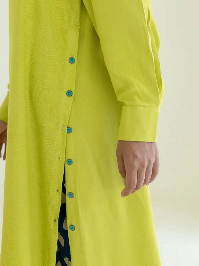 Sunset Long Shirt Dress