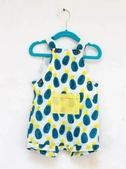 Sunshine Blast Organic Cotton Block Printed Dungarees
