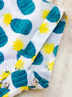 Sunshine Blast Organic Cotton Block Printed Dungarees