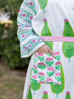 Swara Waffle Cotton Bath Robe
