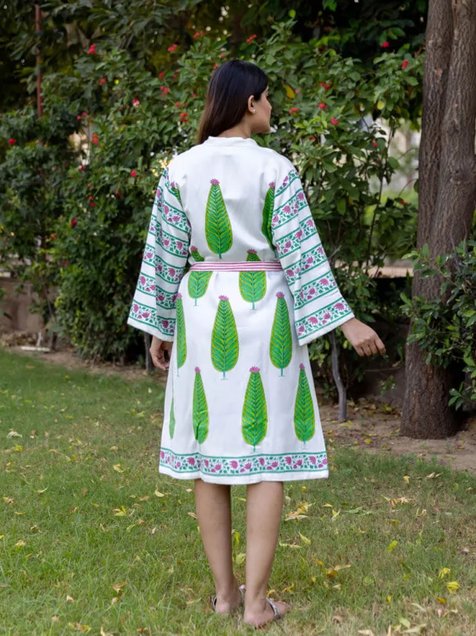 Swara Waffle Cotton Bath Robe