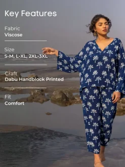 Tahira Indigo Co-ord Set of 2