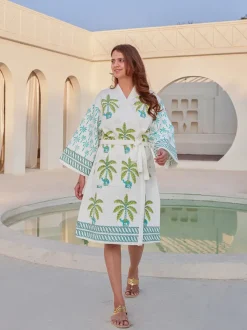 Tamar Waffle Cotton Bath Robe