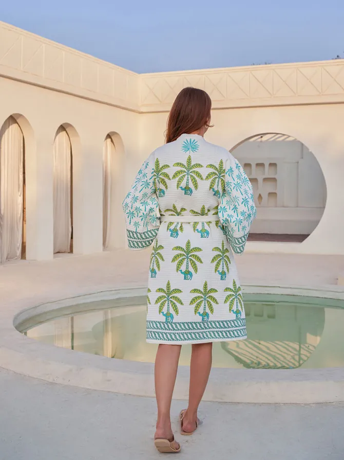 Tamar Waffle Cotton Bath Robe