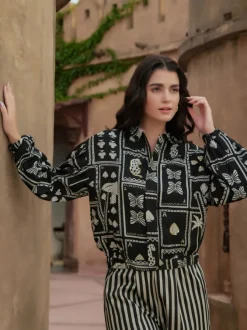 Tangier Embroidered Twill Bomber Jacket