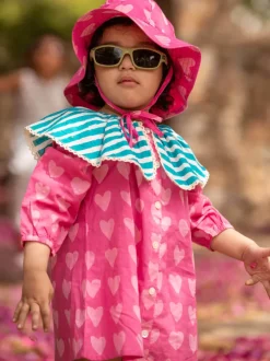 Te Amo Organic Cotton Block Printed Dress