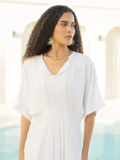 Thalassa Fit & Flare Maxi Dress